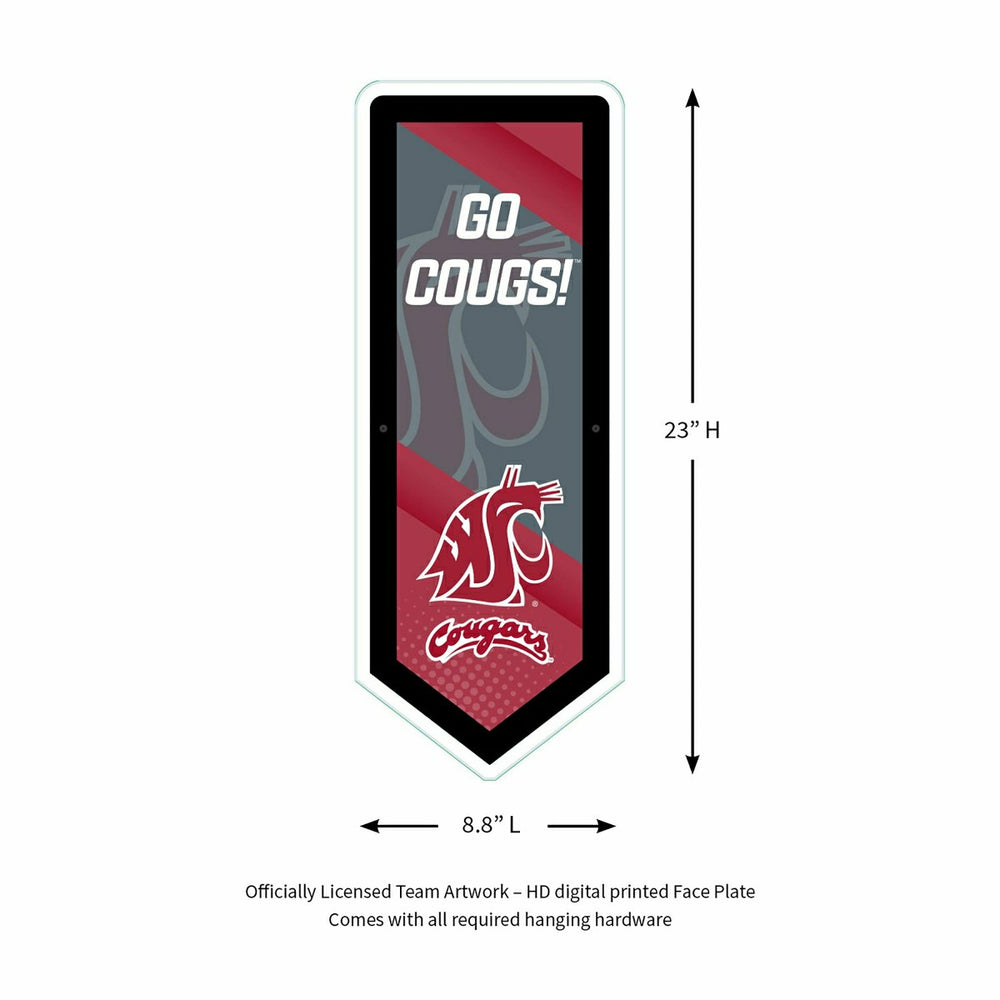 LED Wall Decor, Pennant, Washington State University - Collegiate Home