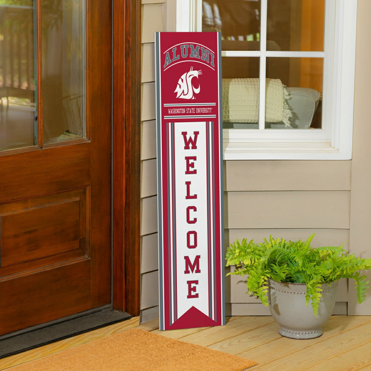 Washington State University Alumni Single Sided Large Leaner, 46" - Collegiate Home