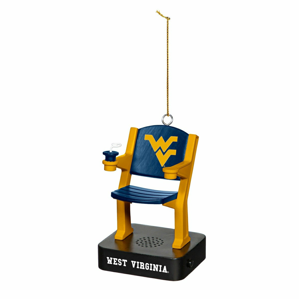 Stadium Seat Ornament, West Virginia University - Collegiate Home