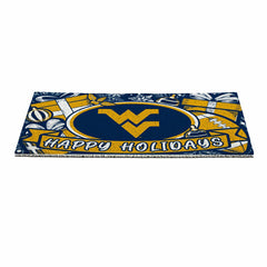 West Virginia University Holiday PVC Mat, 28"x16" - Collegiate
