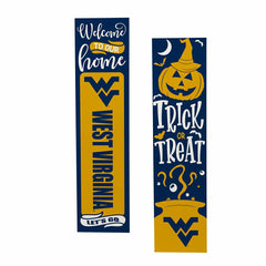 47" Double Sided Leaner, West Virginia University, Halloween - Collegiate Home