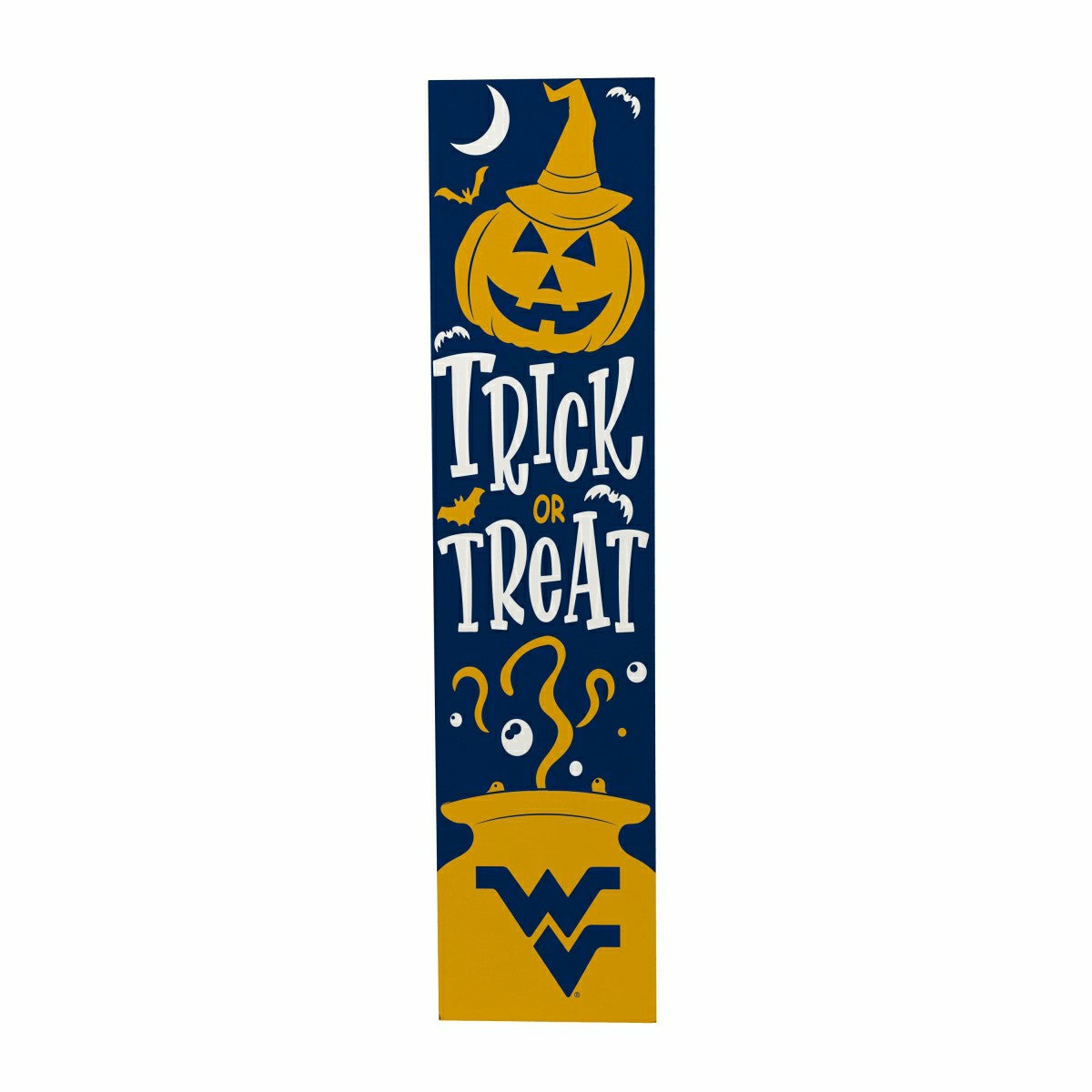 47" Double Sided Leaner, West Virginia University, Halloween - Collegiate Home