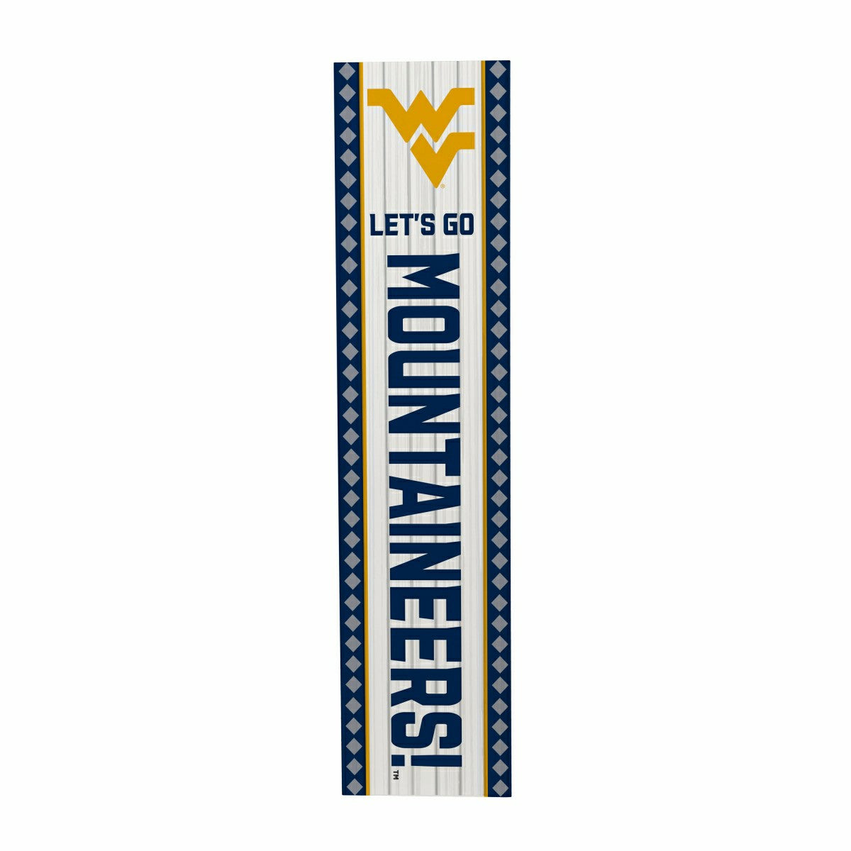 47" Double Sided Leaner, West Virginia University, Christmas - Collegiate Home
