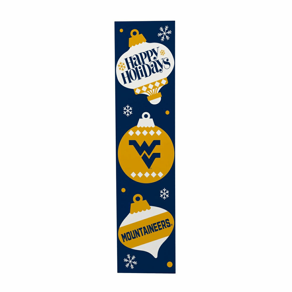 47" Double Sided Leaner, West Virginia University, Christmas - Collegiate Home