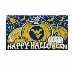 West Virginia University Halloween PVC Mat, 28"x16" - Collegiate