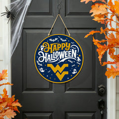 West Virginia University Halloween Round Door Décor with Hanging Rope, - Collegiate Home