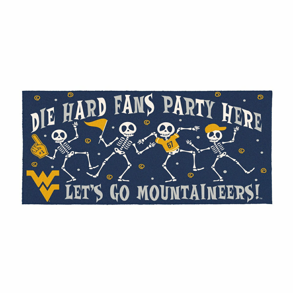 West Virginia University Flocked Coir Halloween Sassafras Switch Mat,  - Collegiate