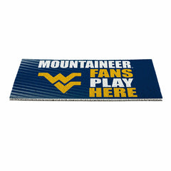 West Virginia University Fan Mat, 28"x16" - Collegiate