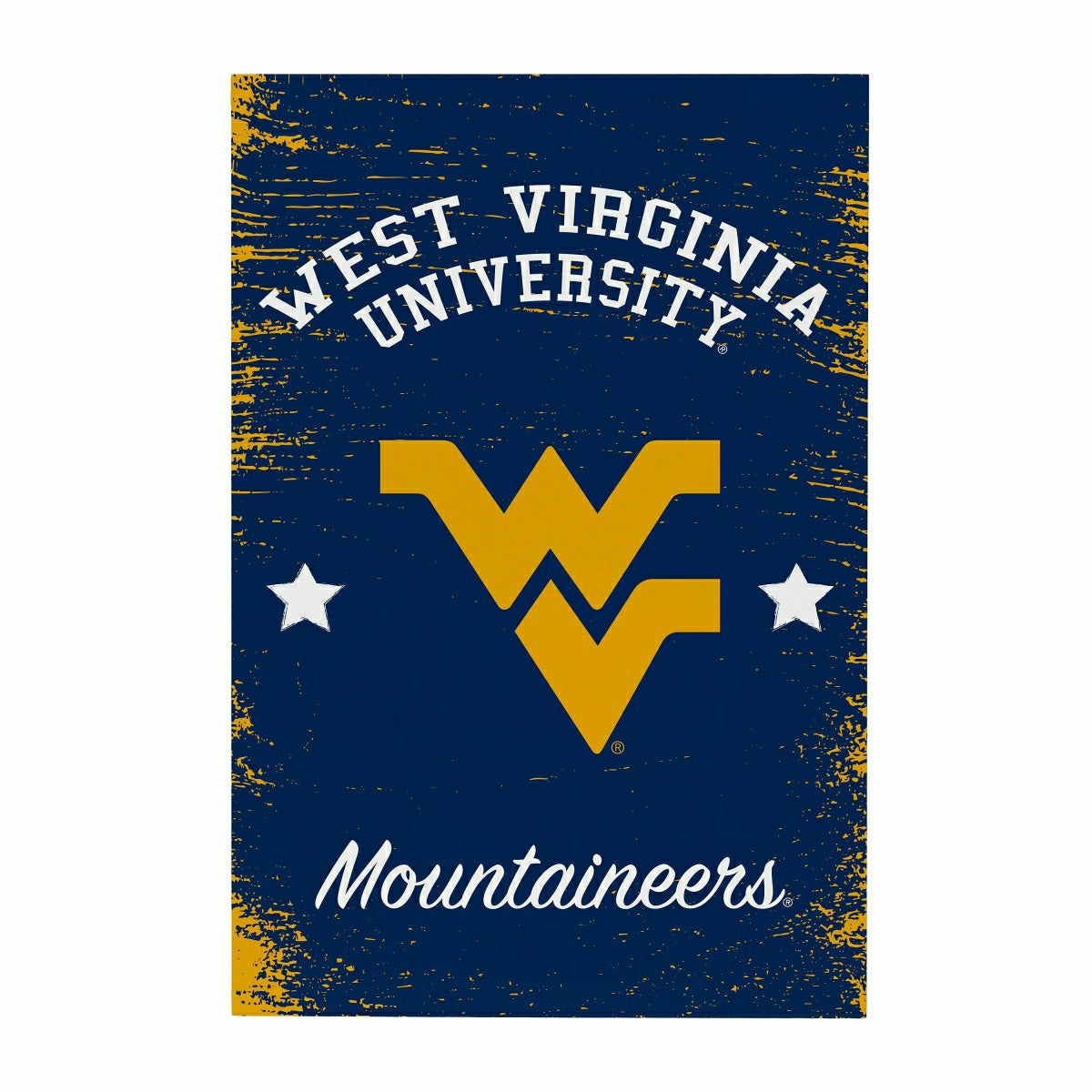 West Virginia University Wood Wall Sign, 16x24 - Collegiate Home