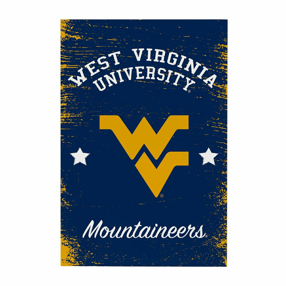 West Virginia University Wood Wall Sign, 16x24 - Collegiate Home