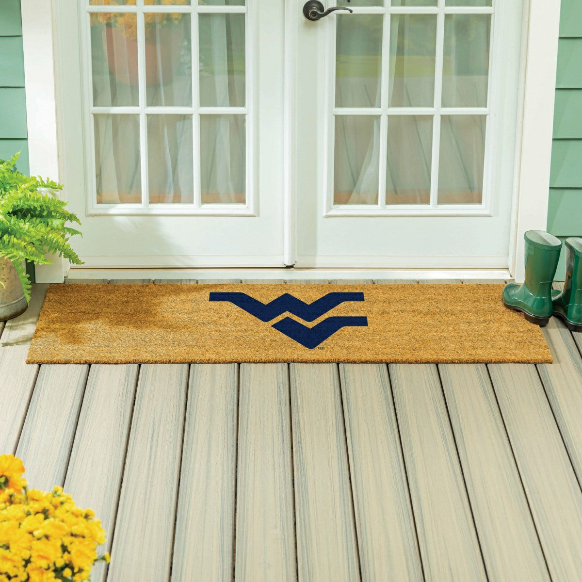 West Virginia University Extra Large Full Color Coir Mat, 60"x24" - Collegiate