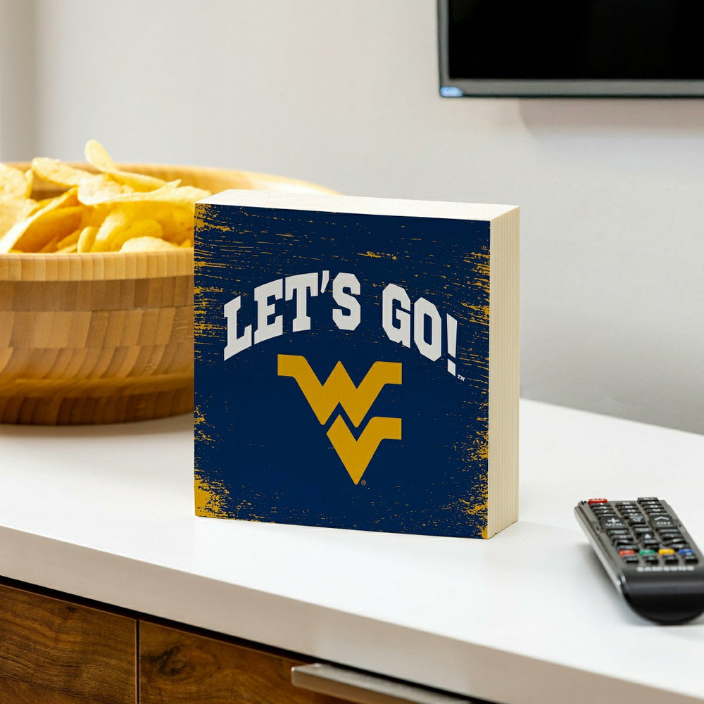 West Virginia University Plock, Down Home Fans, 6x6 - Collegiate Home