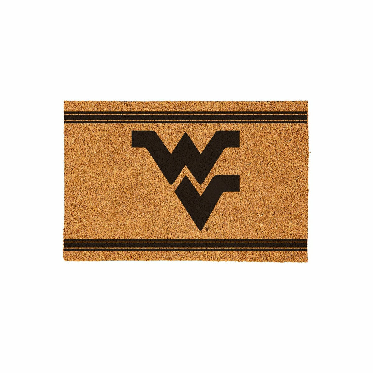 West Virginia University Large One Color Coir Mat, 36"x24" - Collegiate