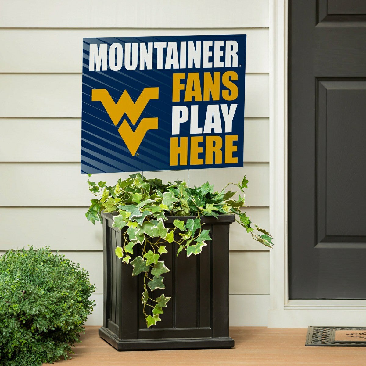 West Virginia University Coroplast Yard Sign "Fans Play Here" - Collegiate Home