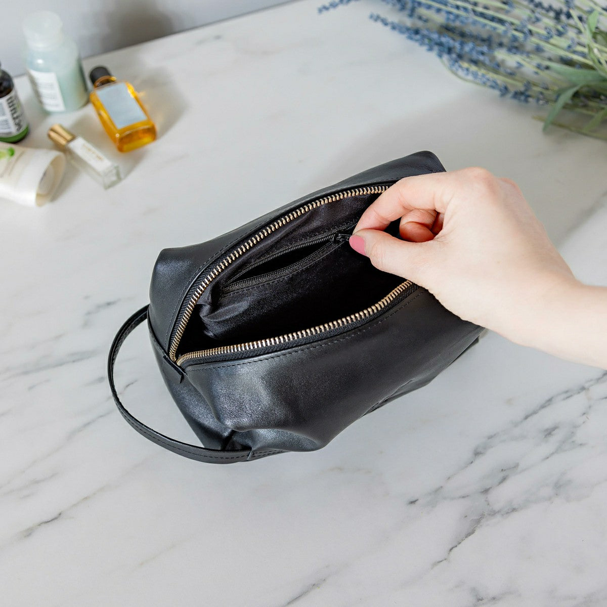 West Virginia University, Embossed Toiletry Bag, Black - Collegiate Home