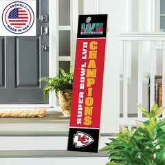 Kansas City Chiefs Large Single Sided Leaner, 46" - Home