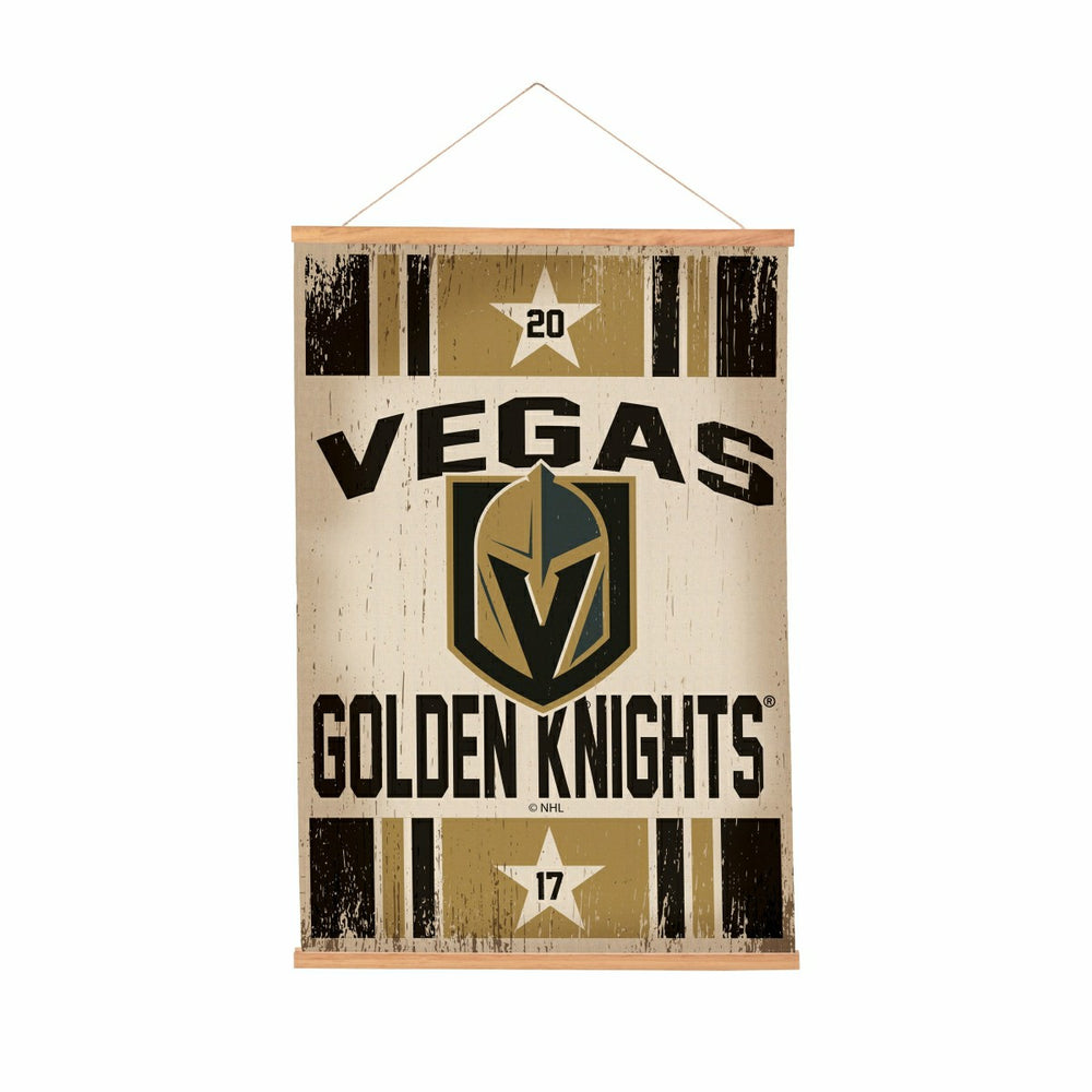Vegas Golden Knights, Canvas Wall Tapestry, Medium, 36x24 - Home