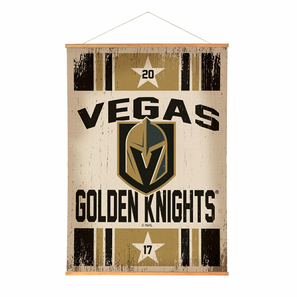 Vegas Golden Knights, Canvas Wall Tapestry, Large, 54x36 - Home