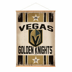 Vegas Golden Knights, Canvas Wall Tapestry, Large, 54x36 - Home