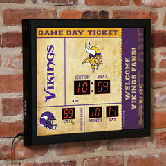 Scoreboard Wall Clock, Minnesota Vikings - Home NFL