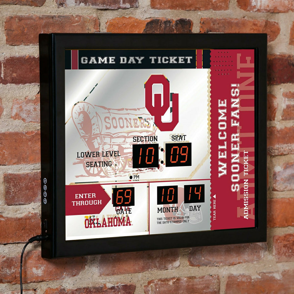 Scoreboard Wall Clock, Oklahoma - Home Collegiate