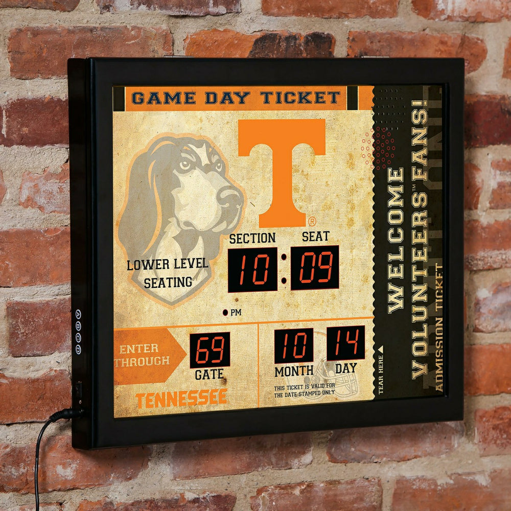 Scoreboard Wall Clock, Tennessee - Home Collegiate