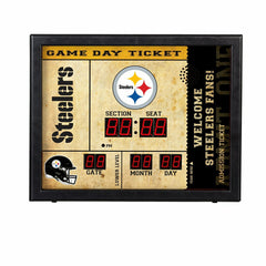 Scoreboard Wall Clock, Pittsburgh Steelers - Home NFL