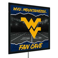 West Virginia University 23"H x 23"L LED Wall Decor, Edgelite, Square - Home Collegiate