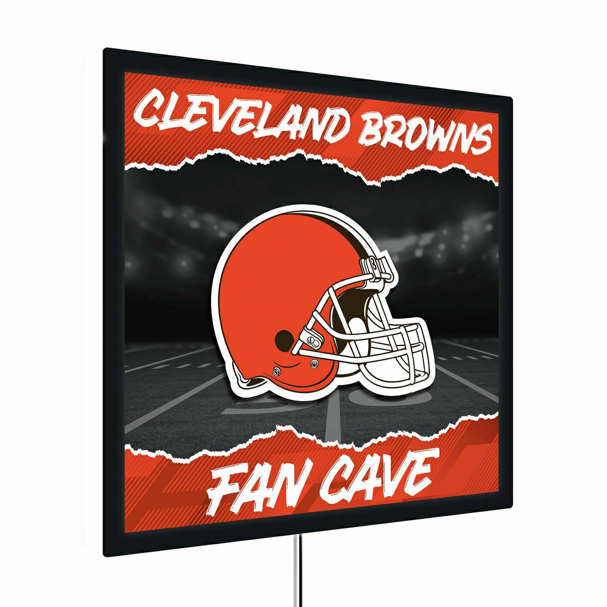 Cleveland Browns 23"H x 23"L LED Wall Decor, Edgelite, Square - Home NFL