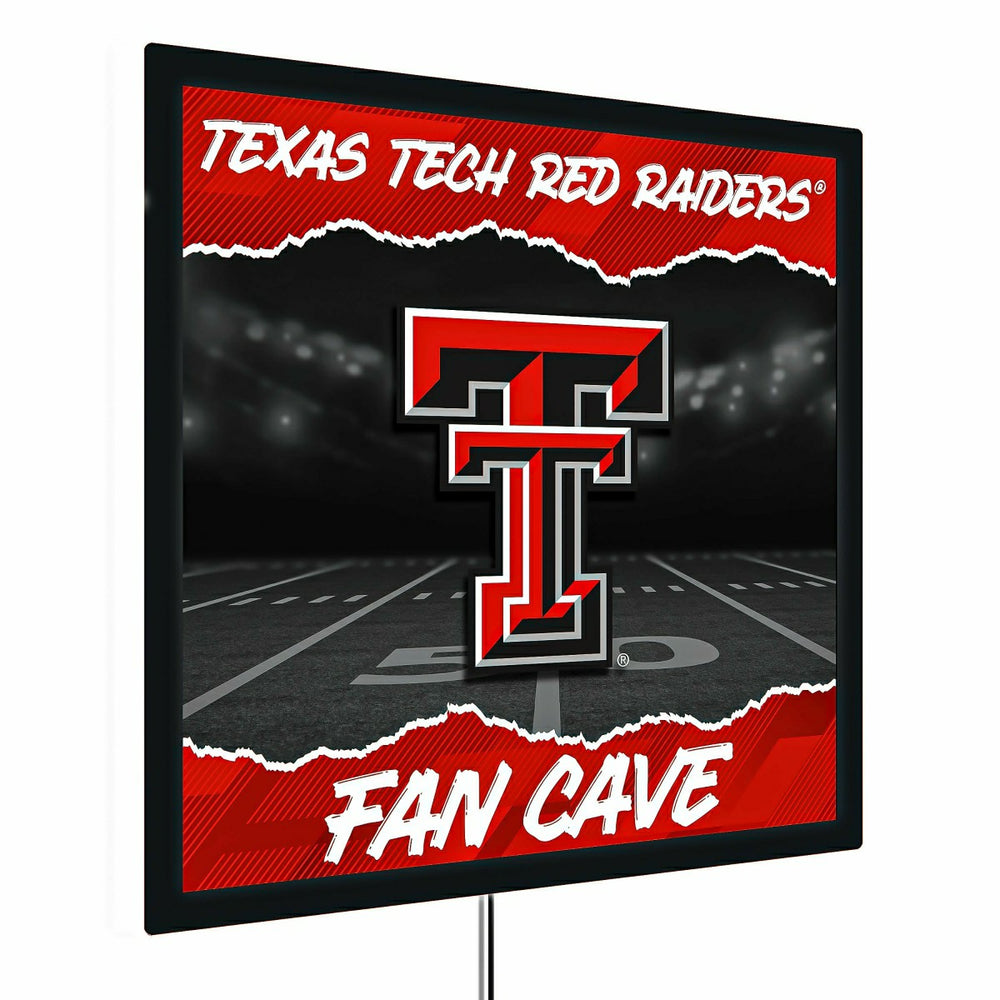 Texas Tech University 23"H x 23"L LED Wall Decor, Edgelite, Square - Home Collegiate