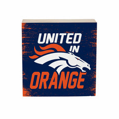 Denver Broncos Plock, Down Home Fans, 6x6 - Home NFL