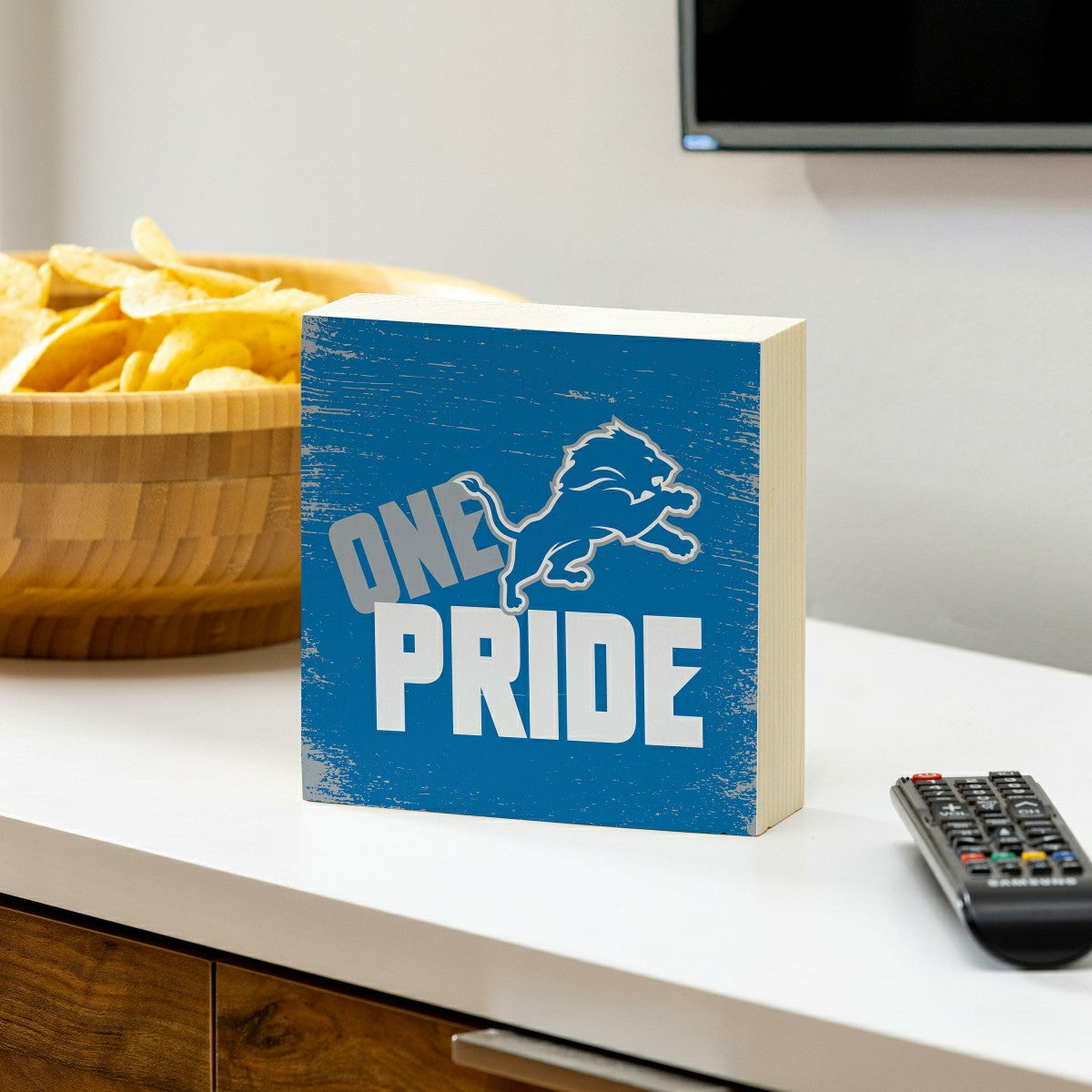 Detroit Lions Plock, Down Home Fans, 6x6 - Home NFL