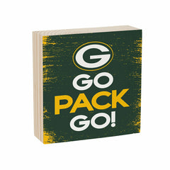 Green Bay Packers Plock, Down Home Fans, 6x6 - Home NFL