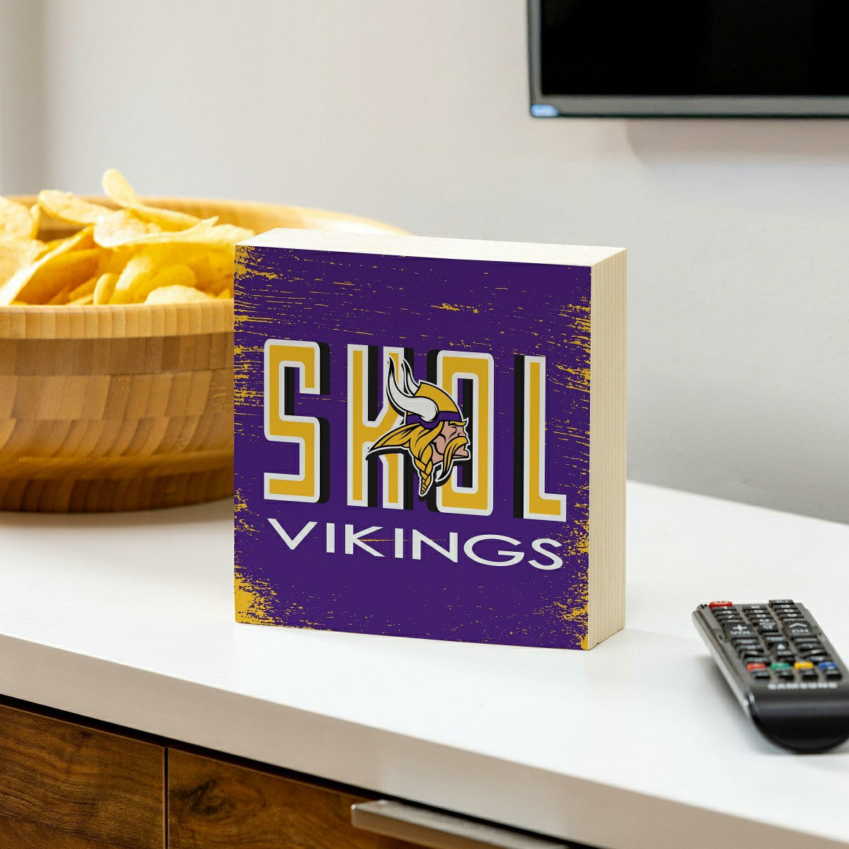 Minnesota Vikings Plock, Down Home Fans, 6x6 - Home NFL
