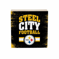 Pittsburgh Steelers Plock, Down Home Fans, 6x6 - Home NFL