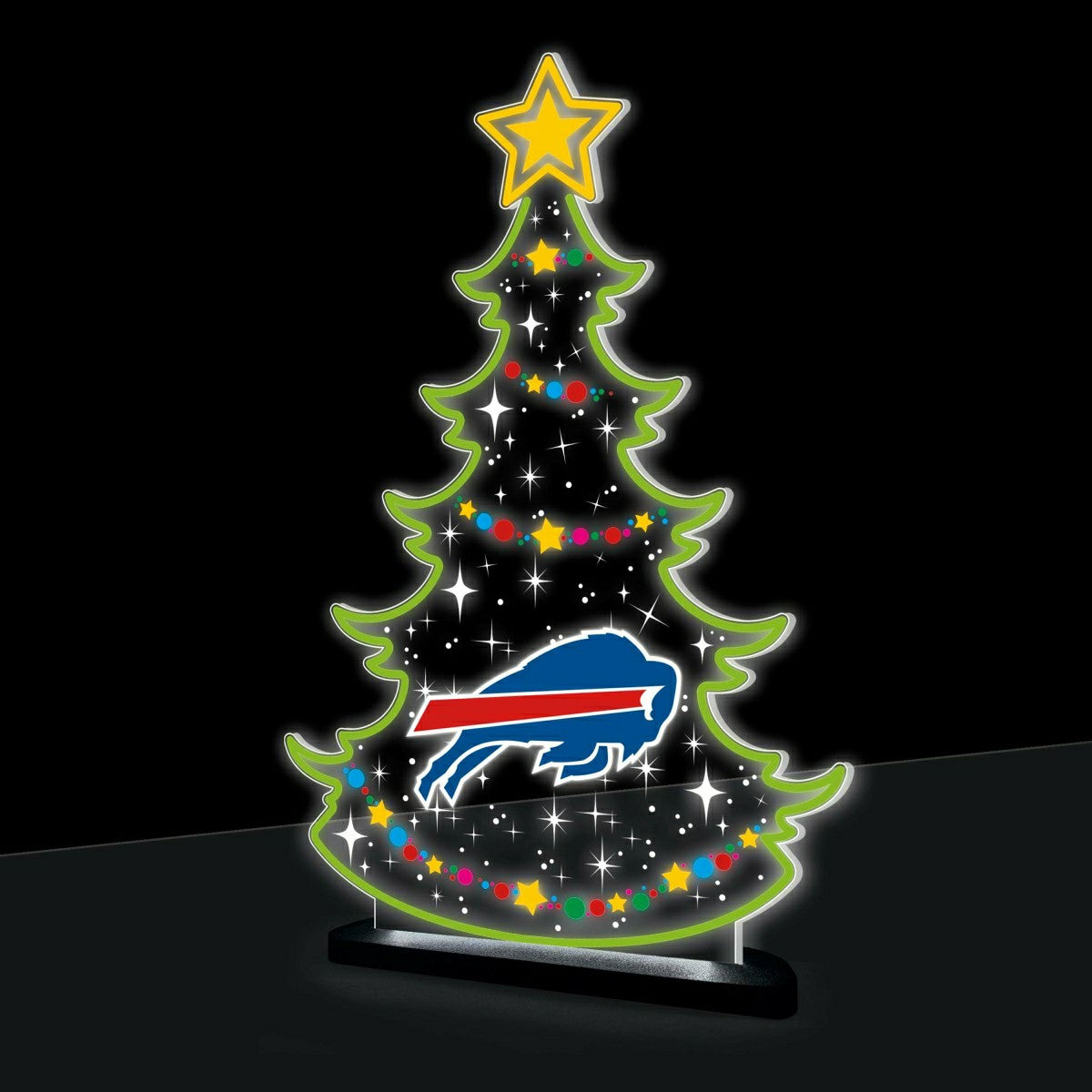 Buffalo Bills NFL Football Holiday Tree Desklite LED Decor - NFL Home