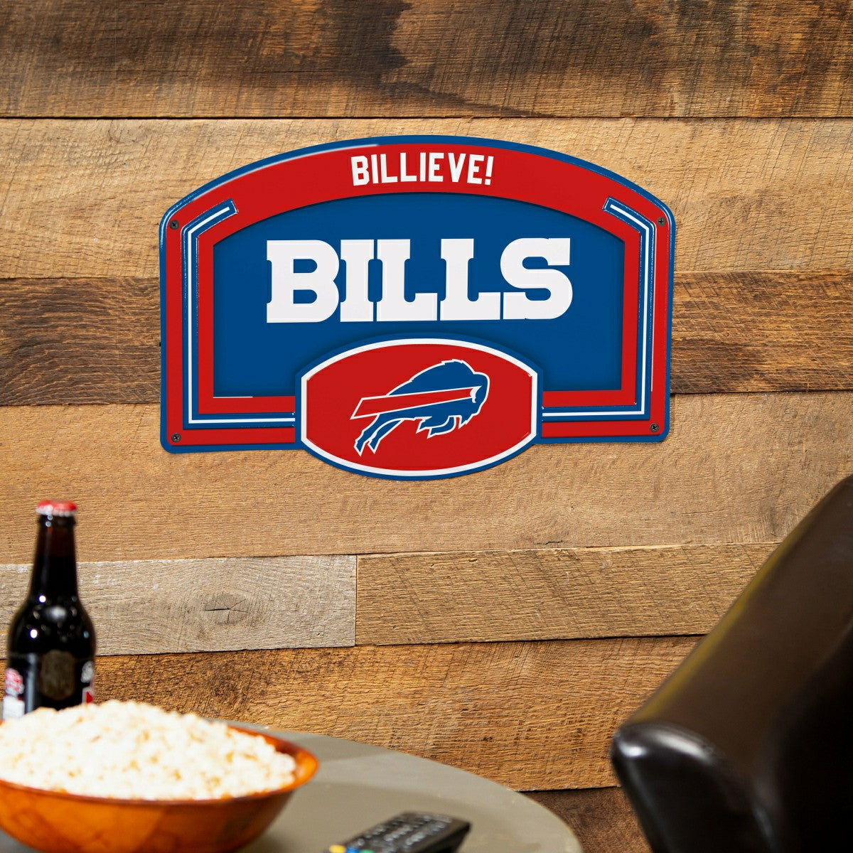 Buffalo Bills USA Embossed Steel Wall Sign, 11" x 17" - NFL Home