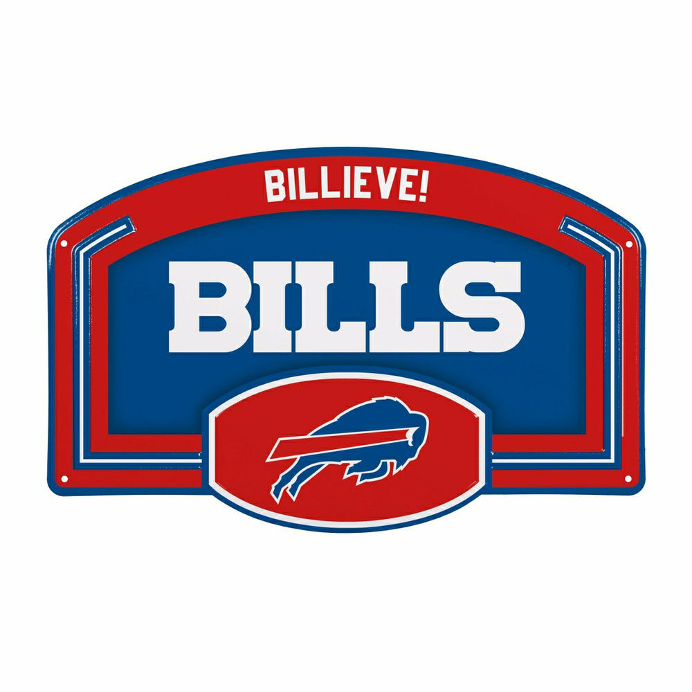 Buffalo Bills USA Embossed Steel Wall Sign, 11" x 17" - NFL Home