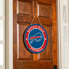 Buffalo Bills Round Door Décor with Hanging Rope, 18x18 - NFL Home