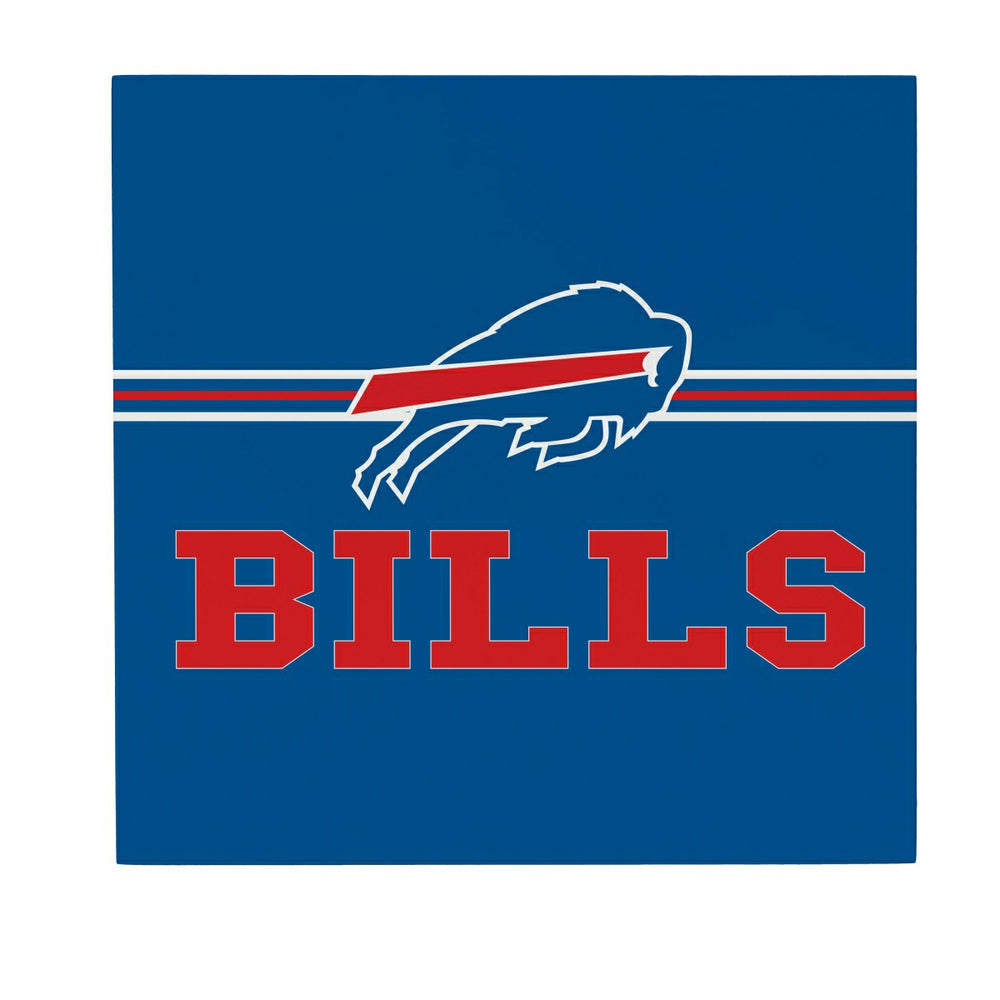 Buffalo Bills Wood Wall Sign, 12x12 - NFL Home