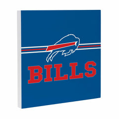 Buffalo Bills Wood Wall Sign, 12x12 - NFL Home