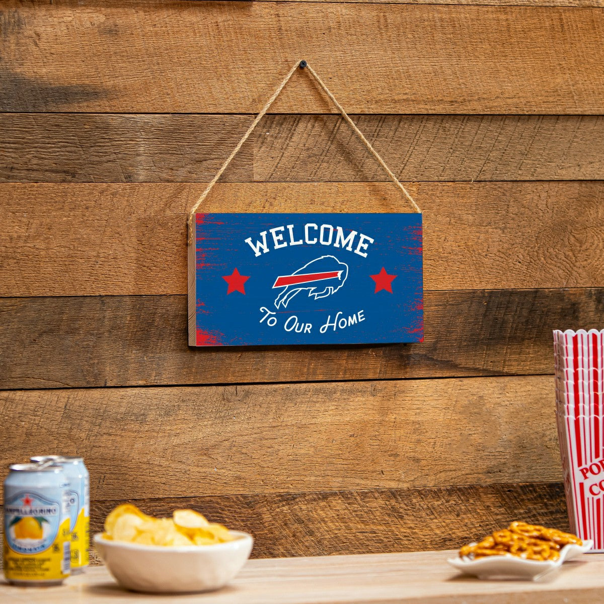 Buffalo Bills Wood Wall Sign, 6x11 - NFL Home