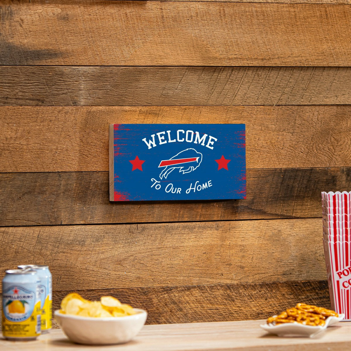 Buffalo Bills Wood Wall Sign, 6x11 - NFL Home