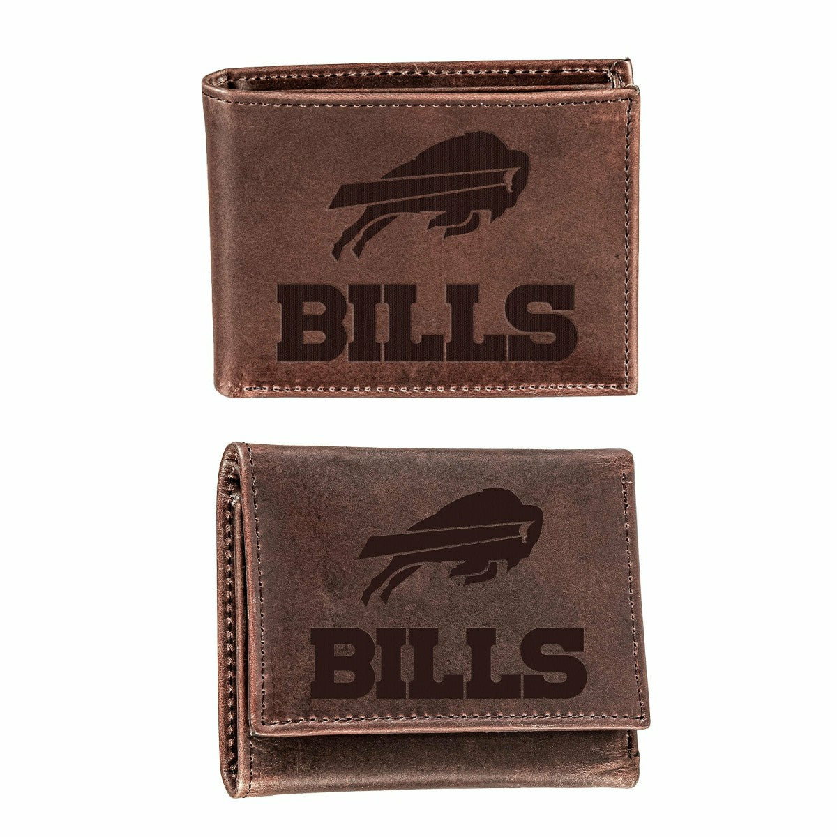 Buffalo Bills, Bi-Fold and Tri-Fold Wallet Gift Set, Brown - NFL Home