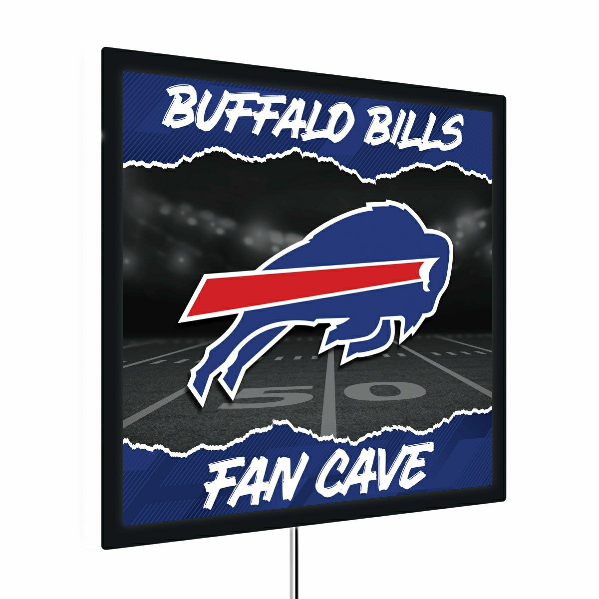 Buffalo Bills 23"H x 23"L LED Wall Decor, Edgelite, Square - NFL Home