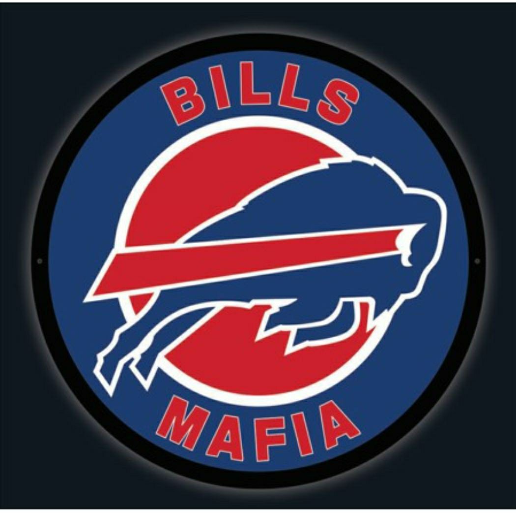 LED Wall Decor, Large Round, Buffalo Bills, Bills Mafia - NFL Home