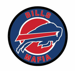 LED Wall Decor, Large Round, Buffalo Bills, Bills Mafia - NFL Home