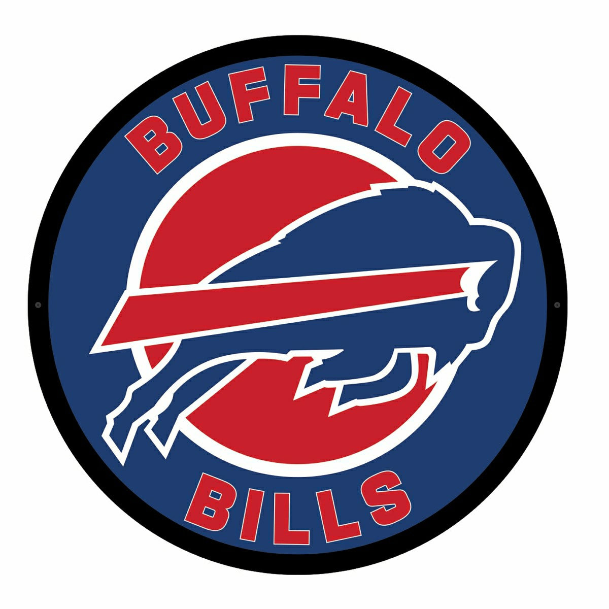 LED Wall Decor, Round, Buffalo Bills - NFL Home