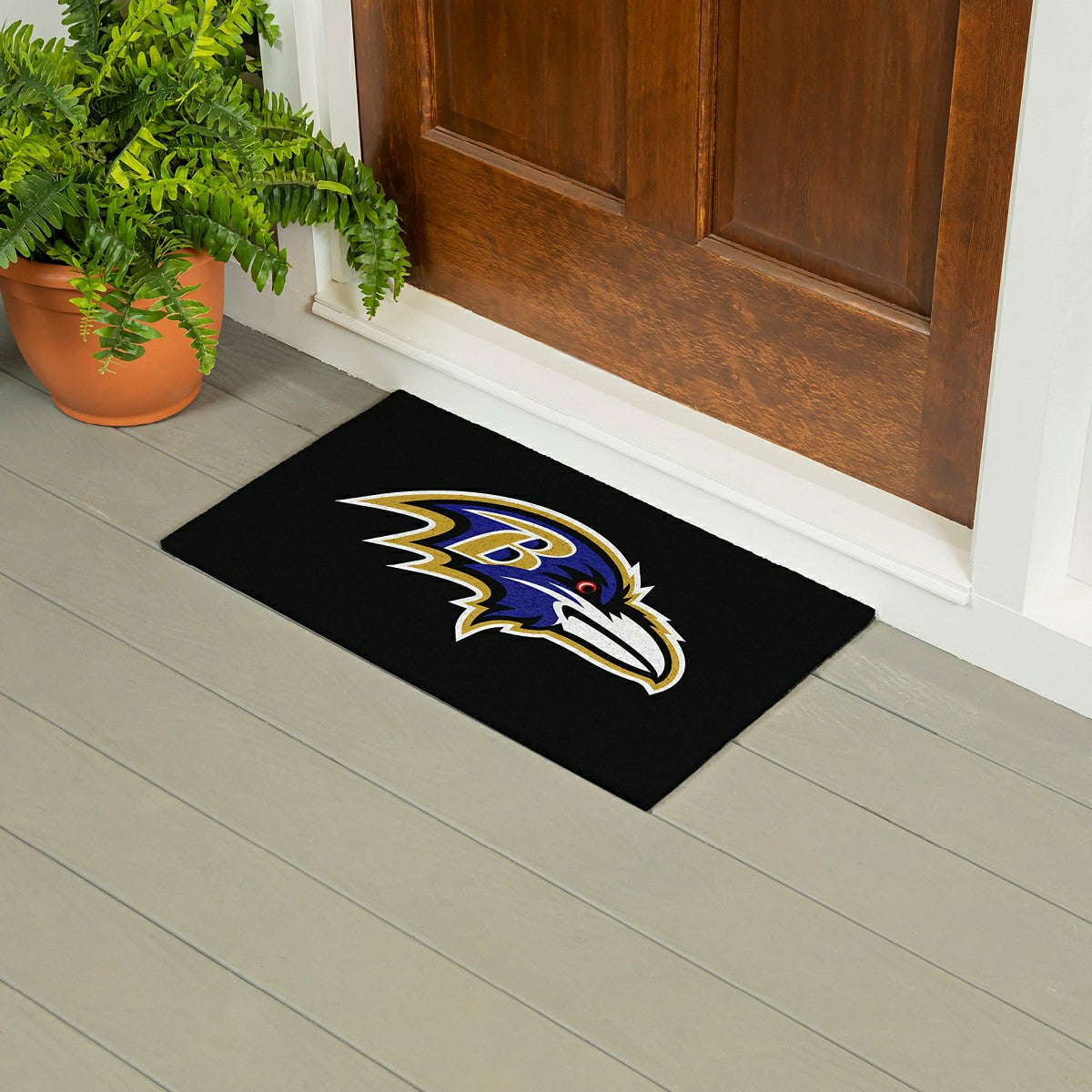 Full Color PVC Mat, 16" x 28", Baltimore Ravens - NFL