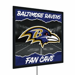Baltimore Ravens 23"H x 23"L LED Wall Decor, Edgelite, Square - NFL Home